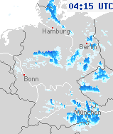 Niederschlagsbilder von Deutschland 05:45 UTC