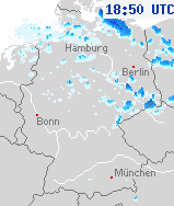 Niederschlagsbilder von Deutschland 20:20 UTC